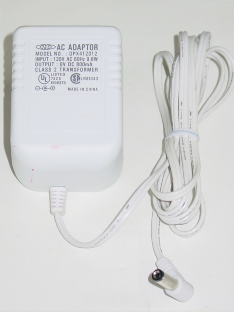 NEW CHD DPX412012 AC Adapter 6V 800mA